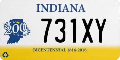 IN license plate 731XY