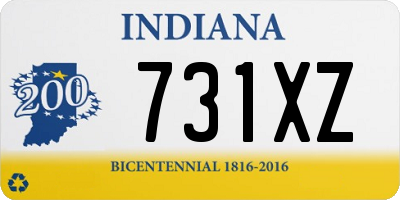 IN license plate 731XZ