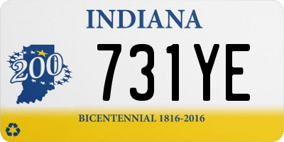 IN license plate 731YE