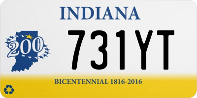 IN license plate 731YT