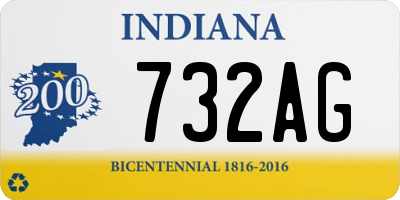 IN license plate 732AG