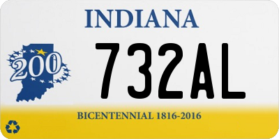 IN license plate 732AL