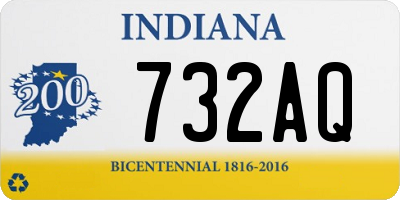 IN license plate 732AQ