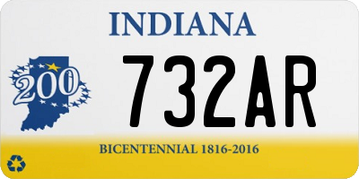 IN license plate 732AR