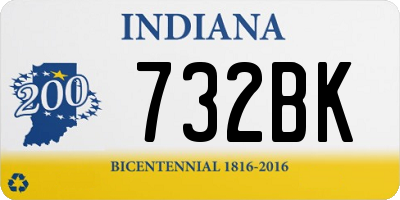 IN license plate 732BK