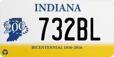 IN license plate 732BL