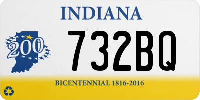 IN license plate 732BQ