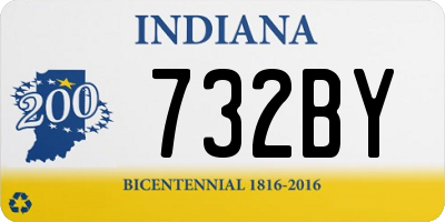 IN license plate 732BY