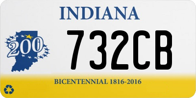 IN license plate 732CB