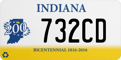 IN license plate 732CD