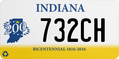 IN license plate 732CH