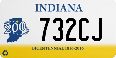IN license plate 732CJ