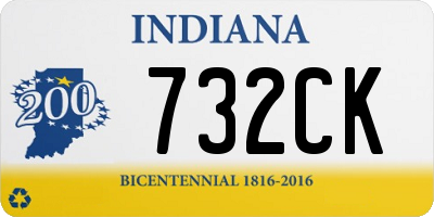 IN license plate 732CK