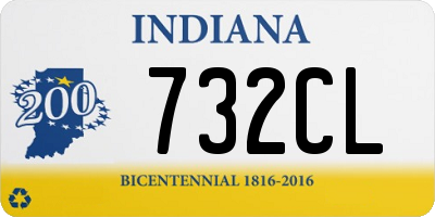 IN license plate 732CL