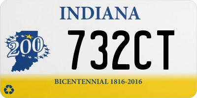 IN license plate 732CT