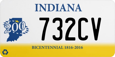 IN license plate 732CV