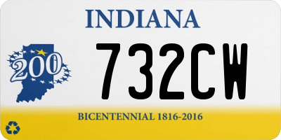 IN license plate 732CW