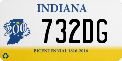 IN license plate 732DG