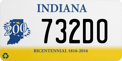 IN license plate 732DO