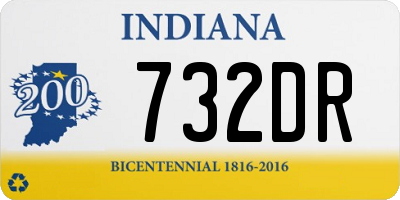 IN license plate 732DR