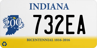 IN license plate 732EA