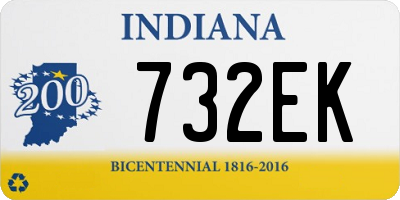 IN license plate 732EK