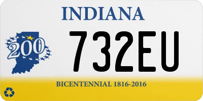 IN license plate 732EU