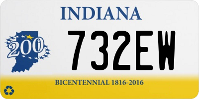 IN license plate 732EW