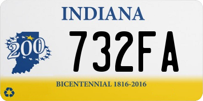 IN license plate 732FA