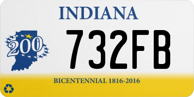 IN license plate 732FB