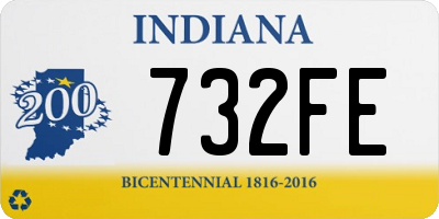 IN license plate 732FE