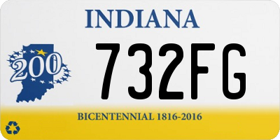 IN license plate 732FG