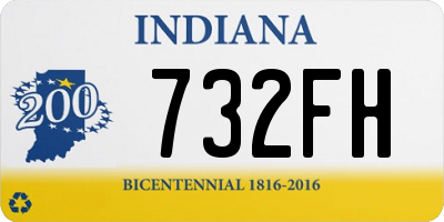 IN license plate 732FH