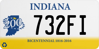 IN license plate 732FI