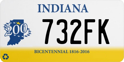 IN license plate 732FK