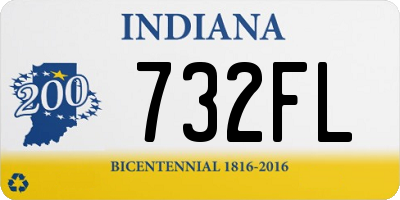 IN license plate 732FL