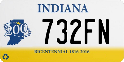 IN license plate 732FN