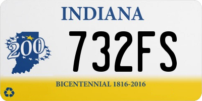 IN license plate 732FS