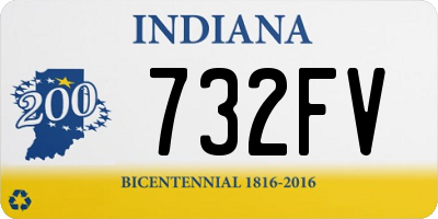 IN license plate 732FV