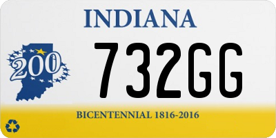 IN license plate 732GG