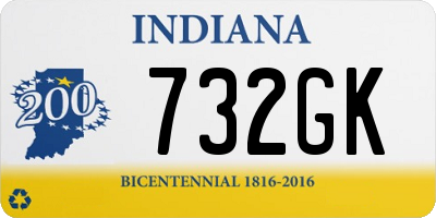 IN license plate 732GK