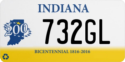 IN license plate 732GL