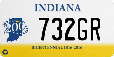 IN license plate 732GR