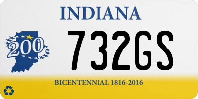 IN license plate 732GS