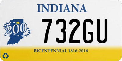 IN license plate 732GU