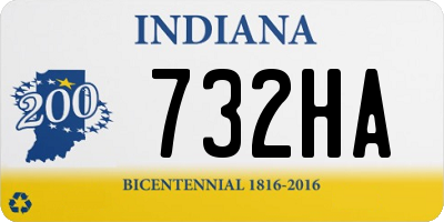IN license plate 732HA