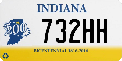 IN license plate 732HH