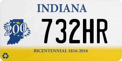 IN license plate 732HR