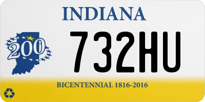 IN license plate 732HU