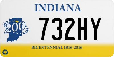 IN license plate 732HY